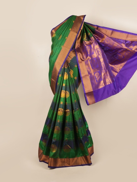 

Pothys Violet & Green Woven Design Art Silk Saree