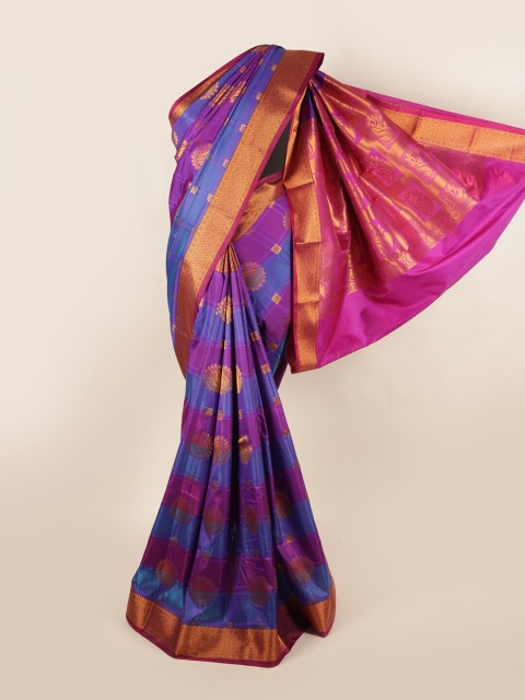 

Pothys Multicoloured Woven Design Zari Art Silk Saree, Multi