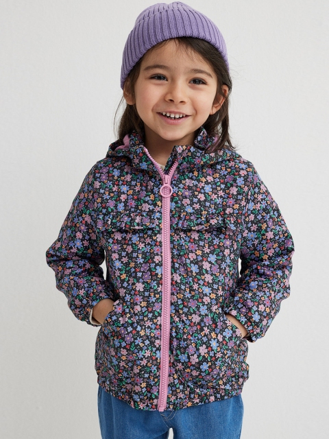 

H&M Girls Multi Patterned Windbreaker