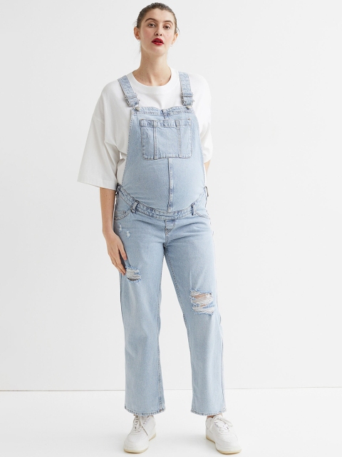 

H&M MAMA Blue Denim Dungarees