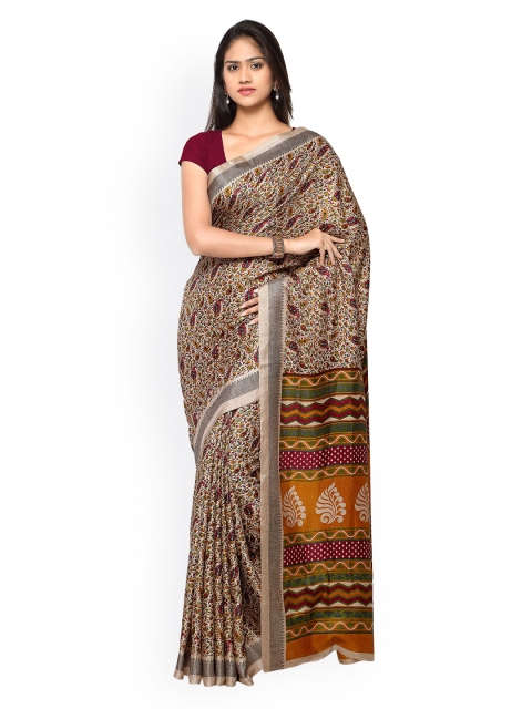 

Saree mall Multicoloured Bhagalpuri Art Silk Printed Saree, Multi