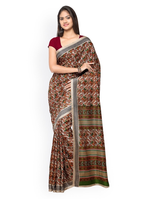 

Saree mall Multicoloured Bhagalpuri Art Silk Paisley Print Saree, Multi