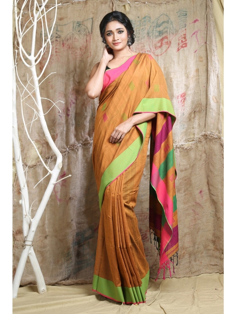

Arhi Mustard & Magenta Woven Design Saree