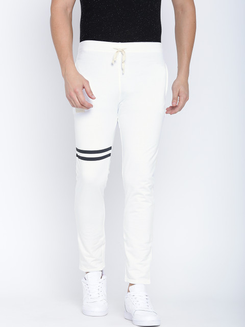 

Hubberholme White Slim Fit Track Pants