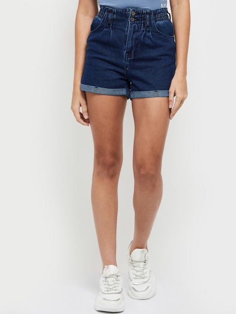 

max Women Blue Denim Shorts
