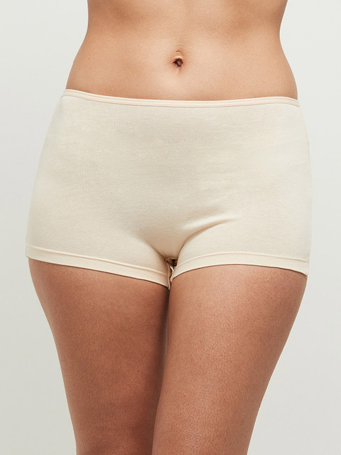 

max Women Nude-Colored Solid Boy Shorts