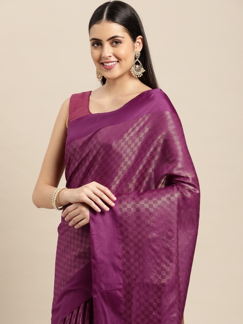 

Pothys Magenta & Golden Woven Design Saree