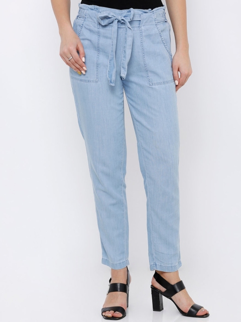 

Kraus Jeans Women Blue Comfort Loose Fit High-Rise Denim Trousers
