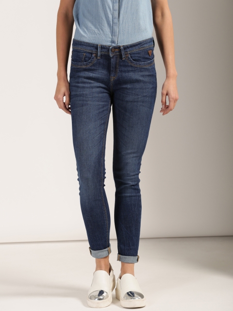 

Harvard Women Blue Skinny Fit Mid-Rise Clean Look Jeans