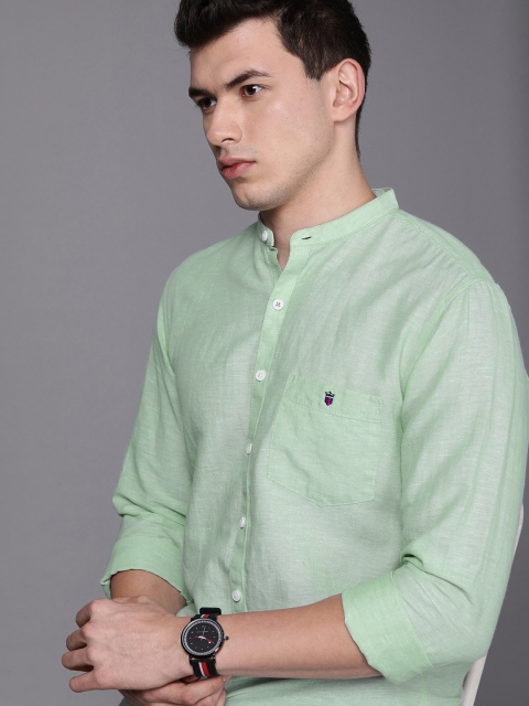 

Louis Philippe Sport Men Sage Green Super Slim Fit Casual Shirt