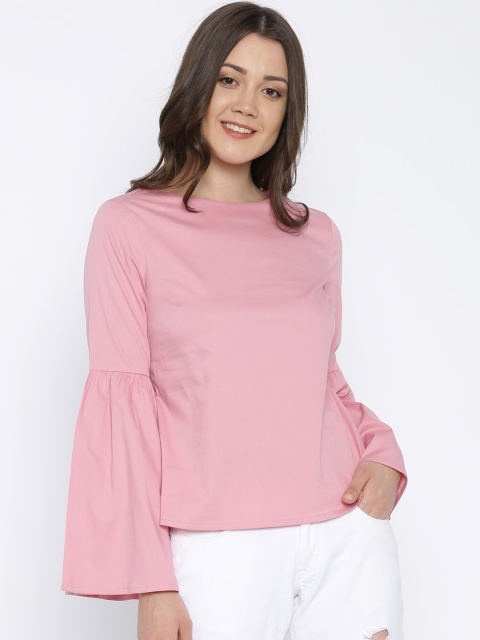 

Vero Moda Women Pink Solid Top