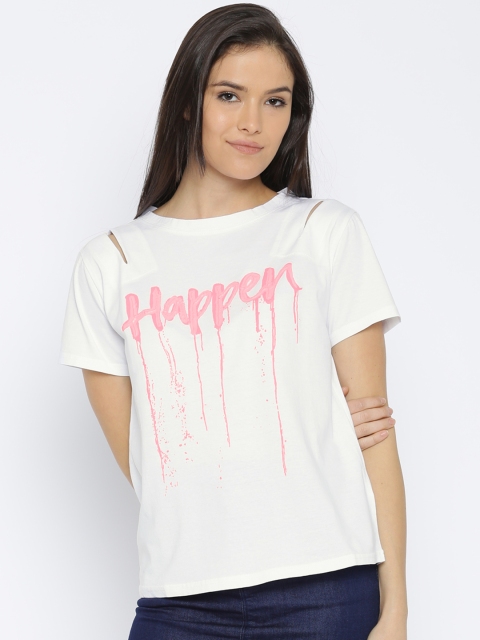 

Vero Moda Women White Printed Regular Top