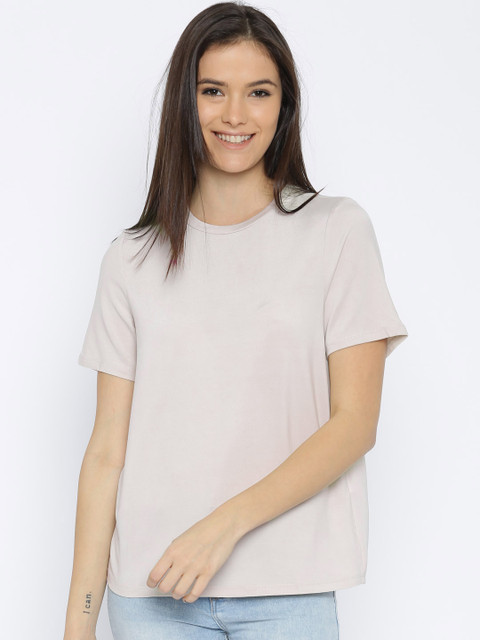 

Vero Moda Women Cream Solid Top