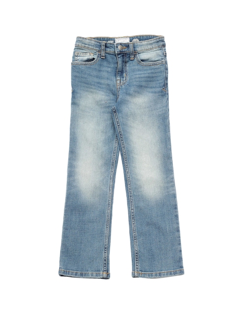 

Lil Lollipop Kids Blue Heavy Fade Pure Cotton Jeans