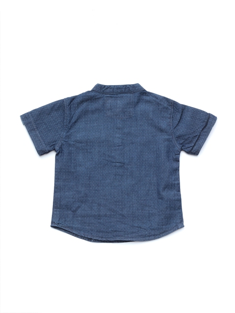 

Lil Lollipop Boys Blue Regular Fit Pure Cotton Casual Shirt