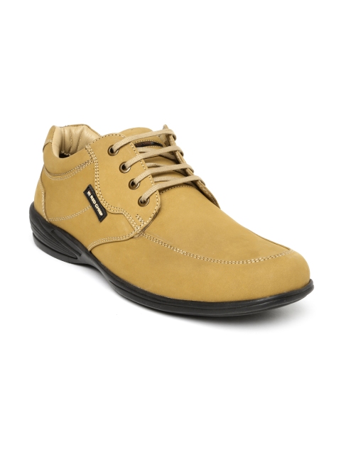 

Red Chief Men Tan Brown Solid Leather Derbys