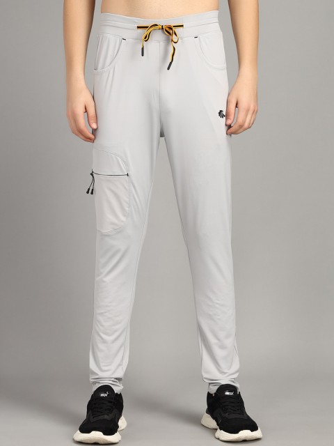 

Gallus Men Grey & Yellow Solid Track Pants