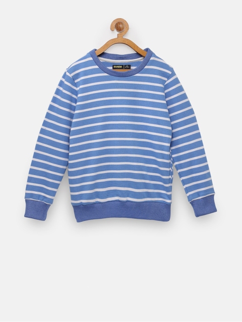 

NYNSH- PlusS Kids Boys Blue Striped Sweatshirt