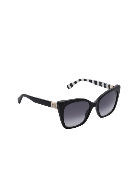 

LOVE MOSCHINO Women Grey Lens & Black Square UV Protected Lens Sunglasses