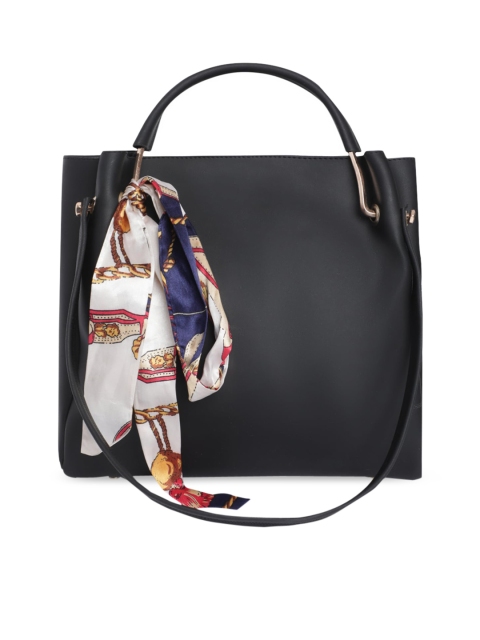 

Fostelo Black PU Shopper Handheld Bag