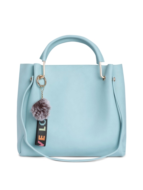 

Fostelo Turquoise Blue PU Shopper Shoulder Bag with Tasselled