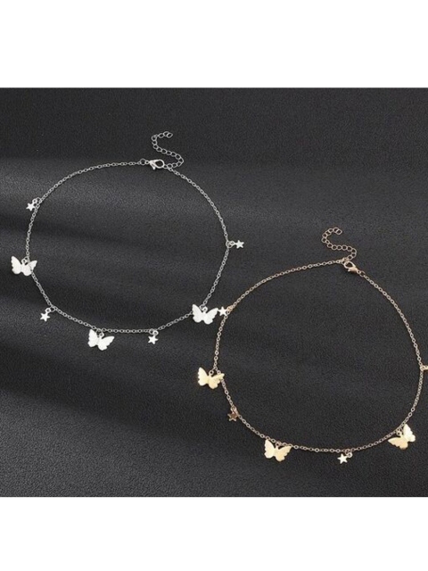 

Vembley Set Of 2 Gold-Plated Choker Necklace
