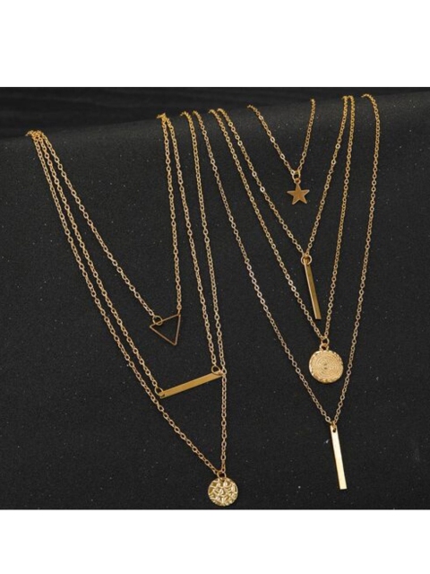 

Vembley Gold-Toned Gold-Plated Layered Necklace