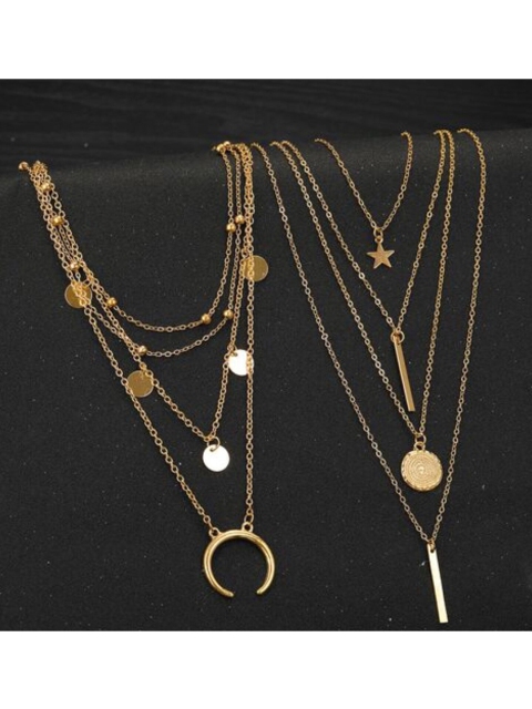 

Vembley Pack of 2 Gold-Plated Layered Necklace