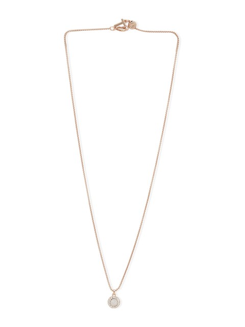 

Ted Baker Copper-Plated Stone Studded Pendant With Chain