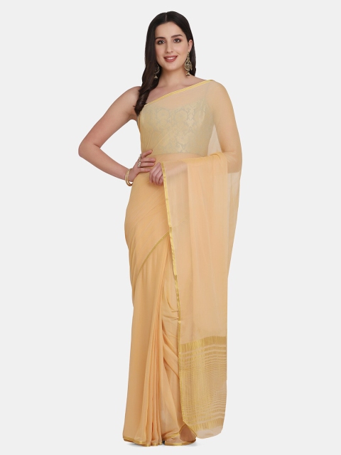 

BOMBAY SELECTIONS Gold-Toned Zari Banarasi Saree