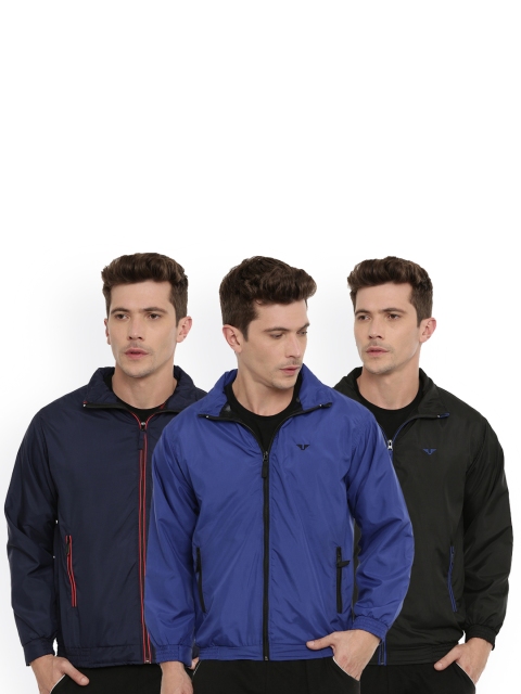 

UNSULLY Men Multicoloured Checked Windcheater Longline Sporty Jacket, Multi
