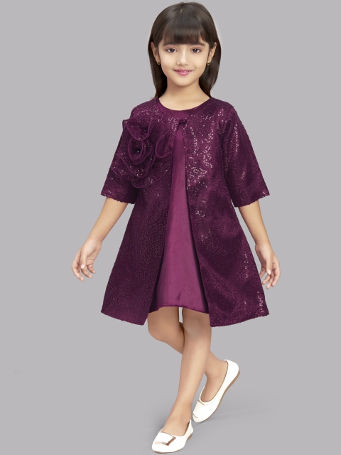 

Pink Chick Burgundy A-Line Dress
