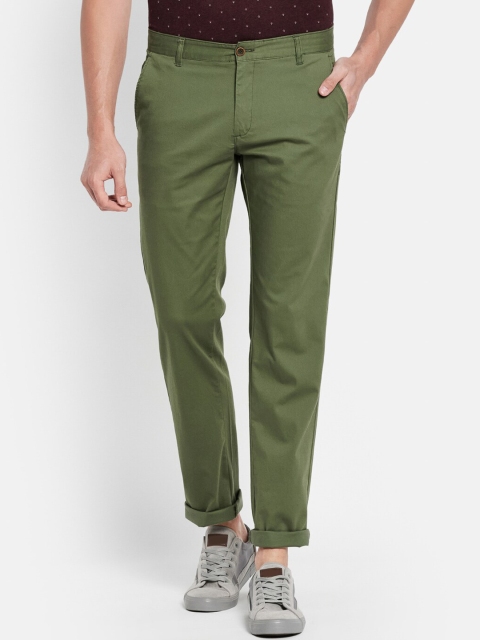 

Octave Men Olive Green Chinos Trouser
