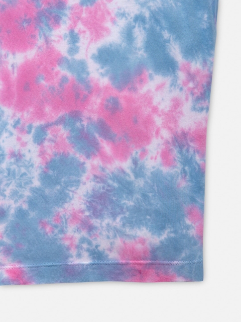 

NYNSH- PlusS Kids Girls Blue Floral Printed T-shirt