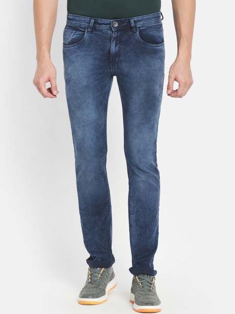 

Octave Men Navy Blue Light Fade Stretchable Jeans