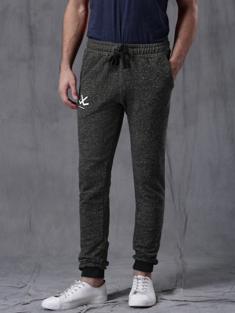 

WROGN Men Charcoal Grey Speckled Joggers