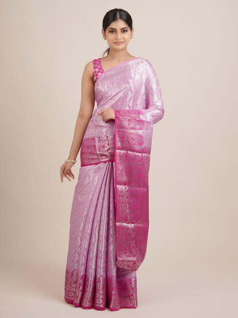 

Pothys Pink & Magenta Woven Design Zari Saree