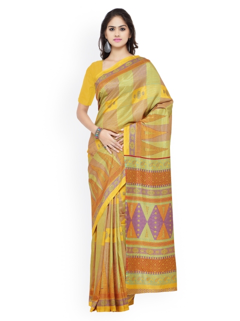 

Ligalz Multicoloured Bhagalpuri Art Silk Printed Saree, Multi