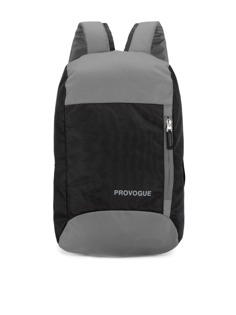 

Provogue Black & Grey PU Colourblocked Backpack