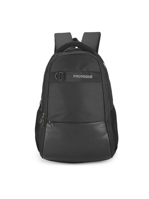 

Provogue Unisex Black Backpack with Reflective Strip