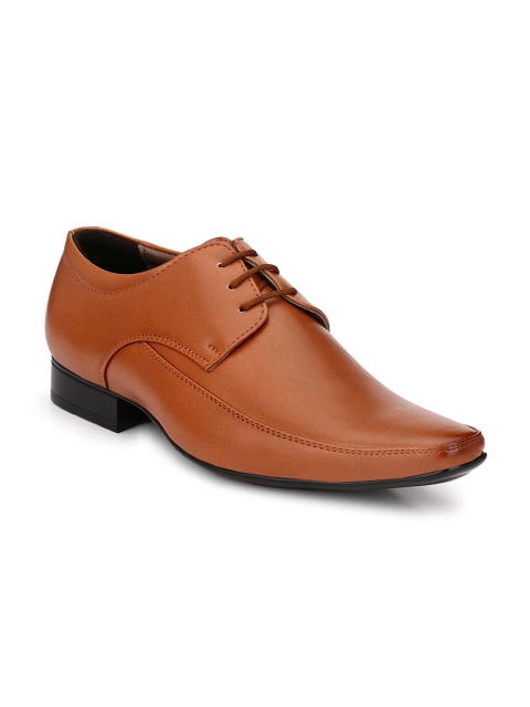 

Ferraiolo Men Tan Brown Formal Shoes