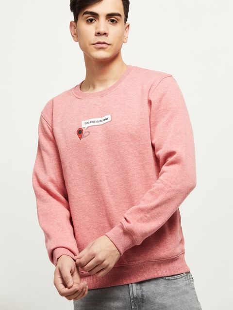 

max Men Pink Sweatshirt