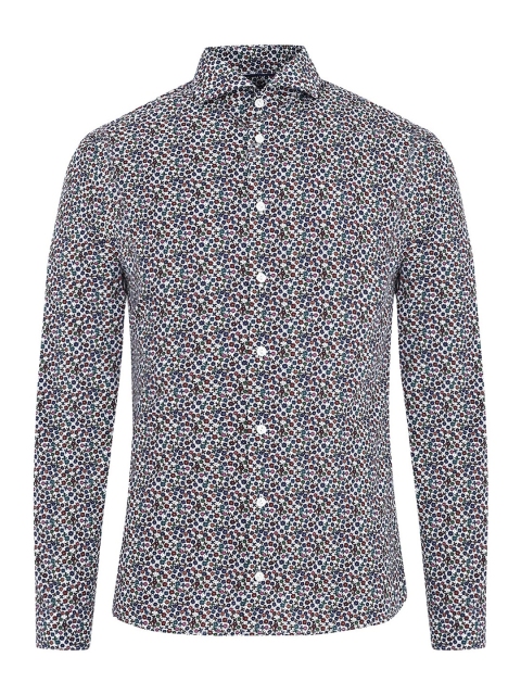 

Eton Men Multicoloured Regular Fit Floral Printed Cotton Formal Shirt, Multi