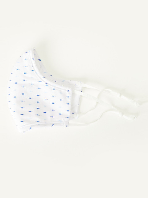 

CODE by Lifestyle Men White Printed Cotton Outdoor Masks