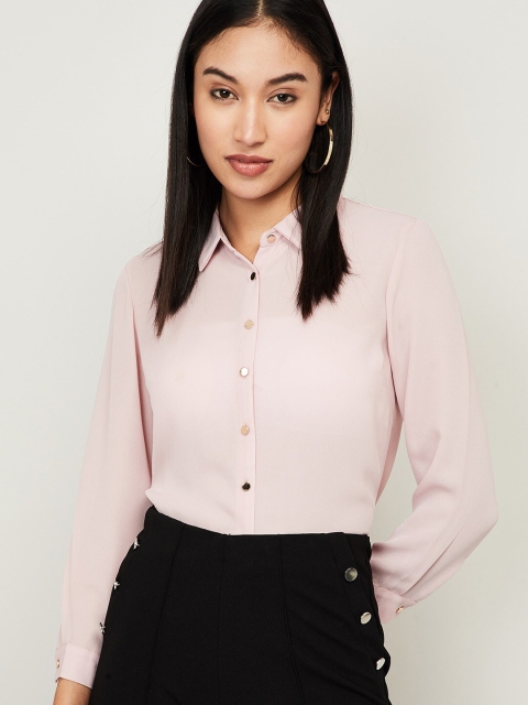 

CODE by Lifestyle Women Pink Shirt Style Top