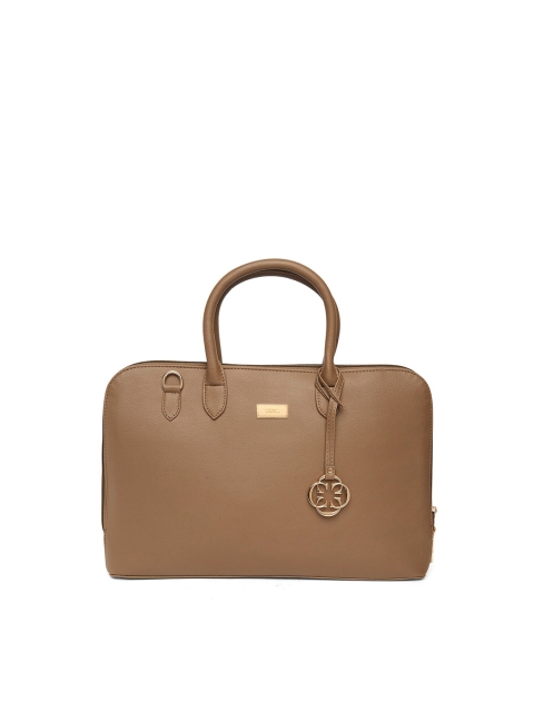 

CERIZ Women Taupe Solid Laptop Bag
