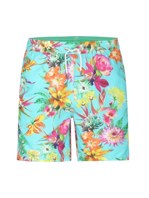 

HACKETT LONDON Men Blue & Pink Floral Printed Shorts