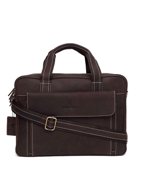 

WildHorn Men Brown Genuine Leather Messenger Bag