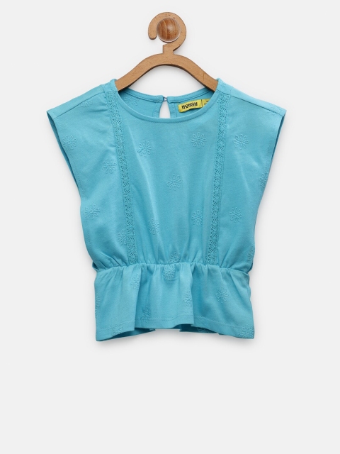 

NYNSH- PlusS Kids Blue Cinched Waist Top