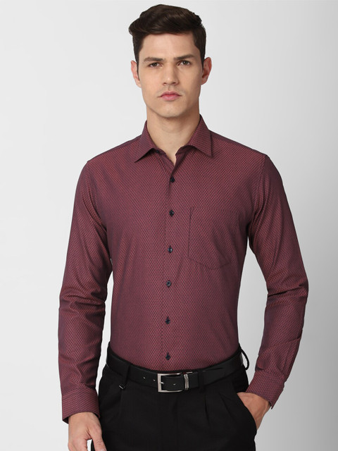 

Van Heusen Men Maroon Slim Fit Formal Shirt